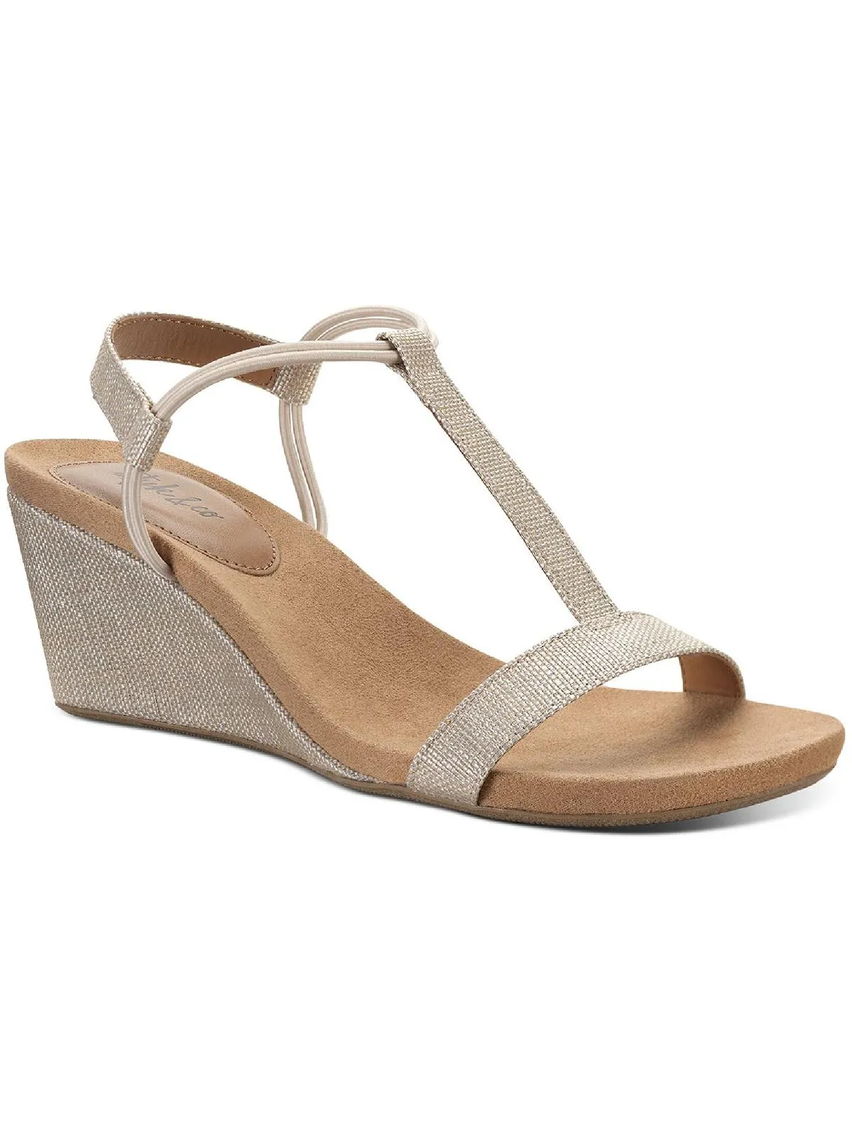 Mulan Womens T-strap Wedge Sandals