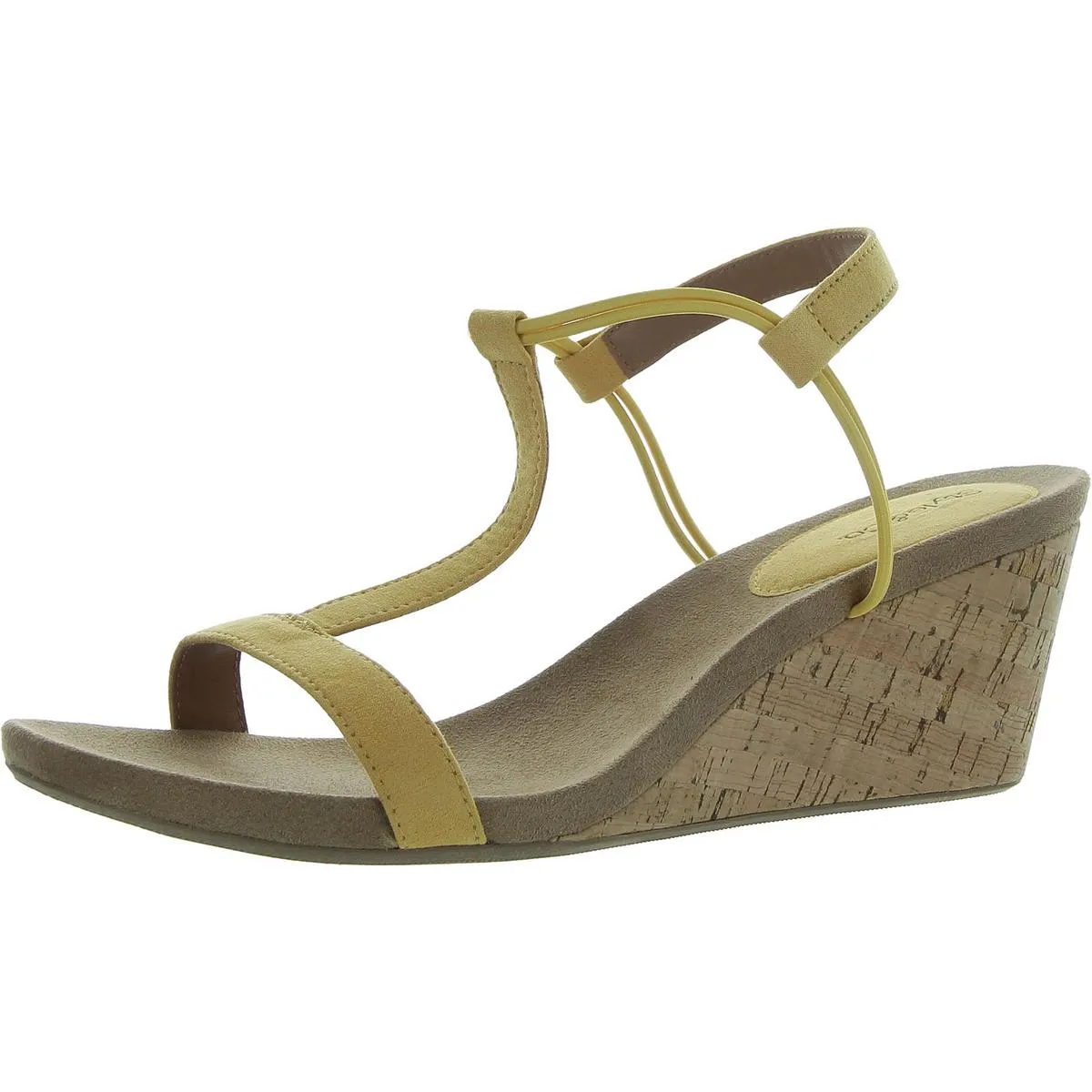 Mulan Womens T-strap Wedge Sandals