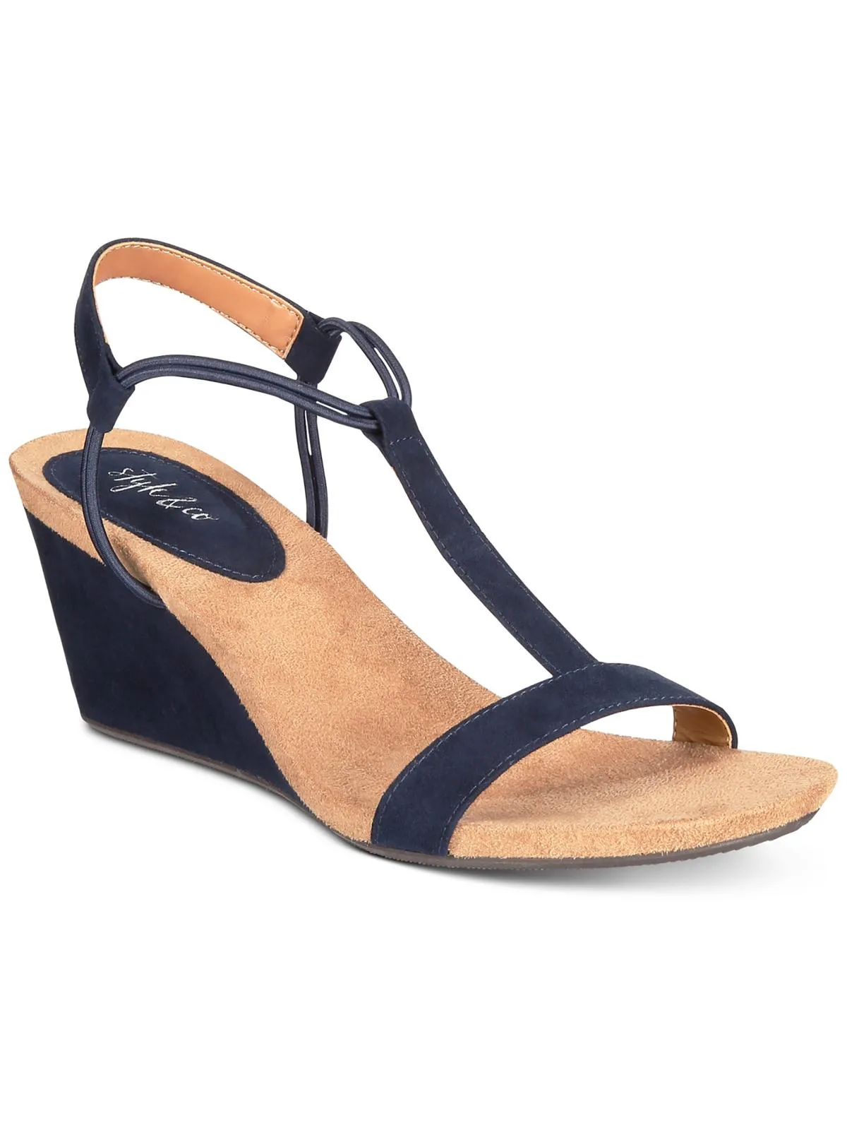 Mulan Womens T-strap Wedge Sandals