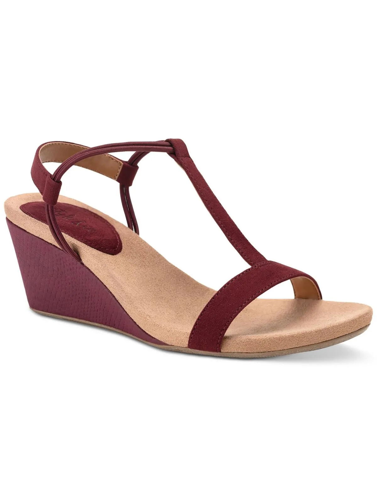 Mulan Womens T-strap Wedge Sandals