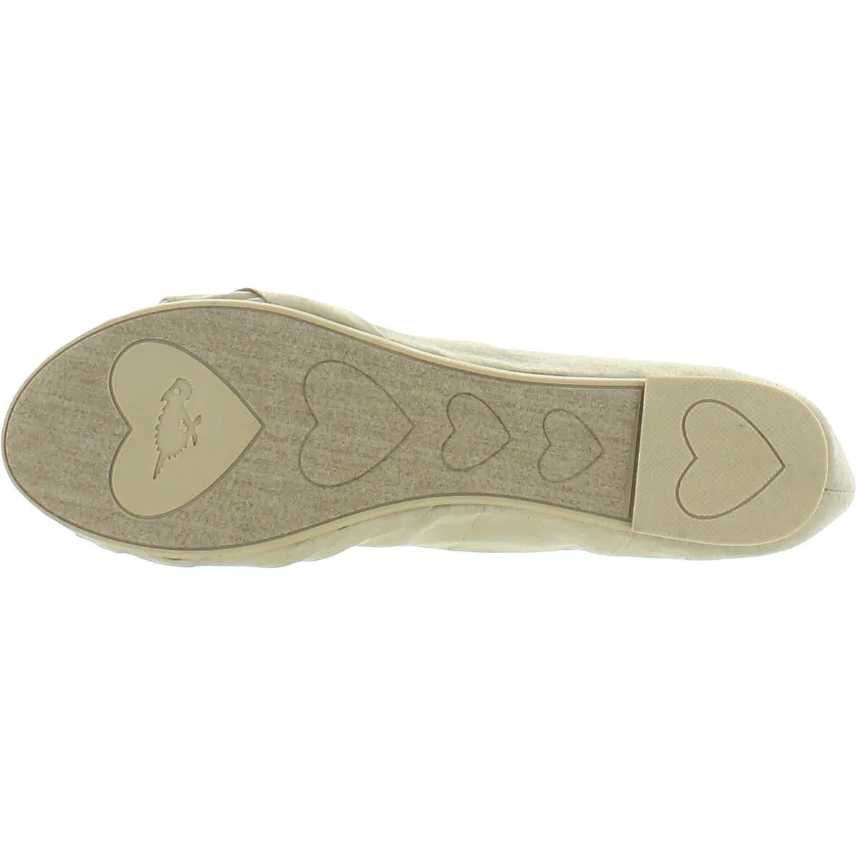 Myrna Womens Silk Knot Front Ballet Flats