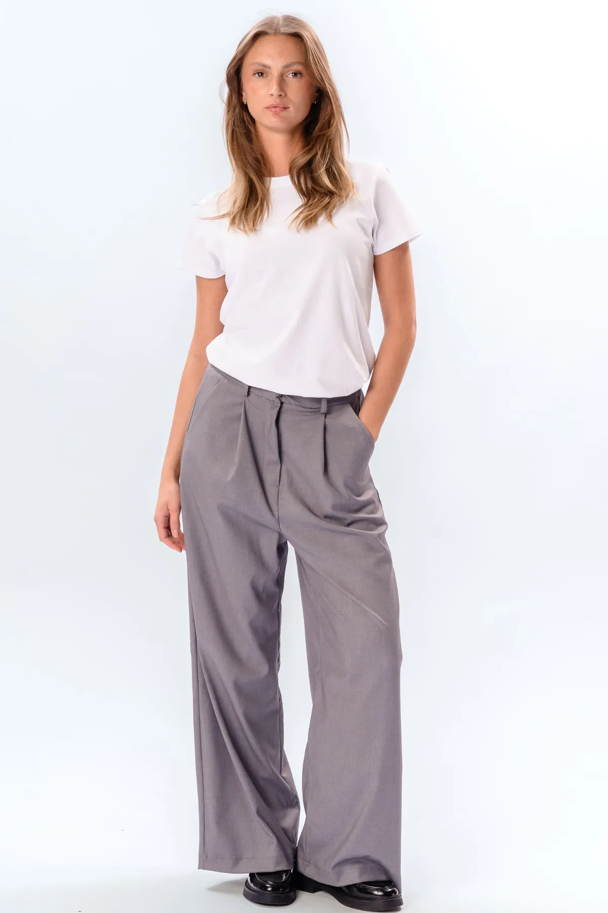Nadia Trousers - Light Grey