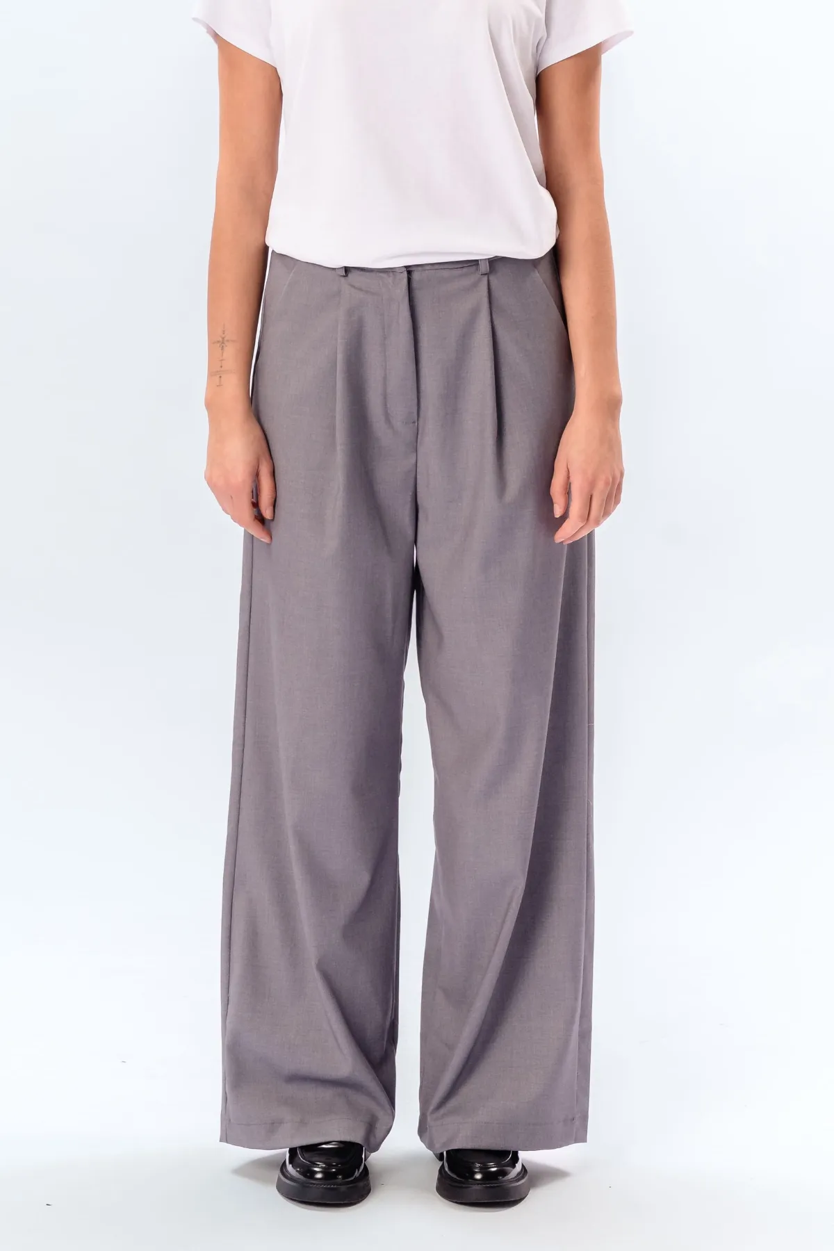 Nadia Trousers - Light Grey