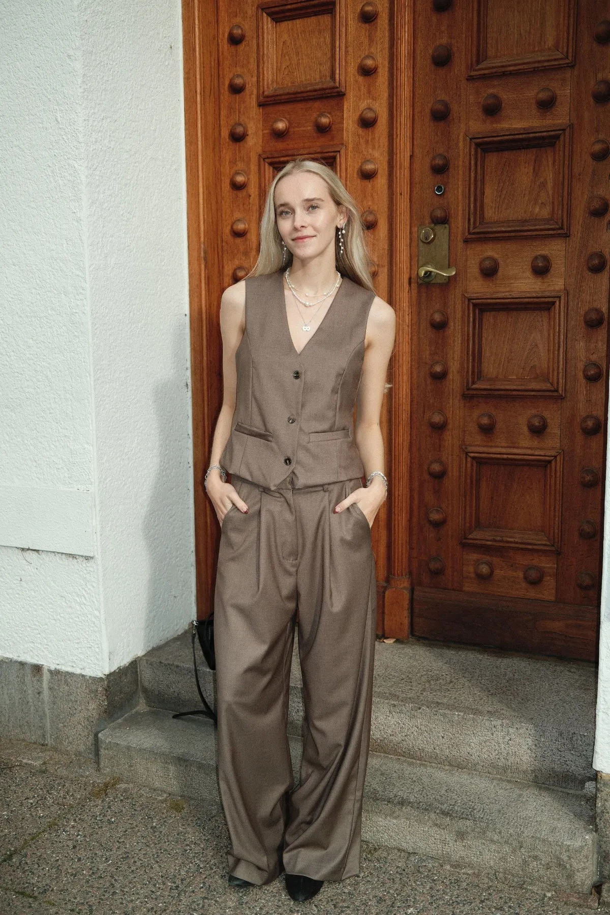 Nadia Trousers - Taupe