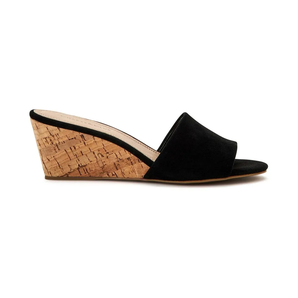 Nallahh Womens Cork Slip On Wedge Sandals