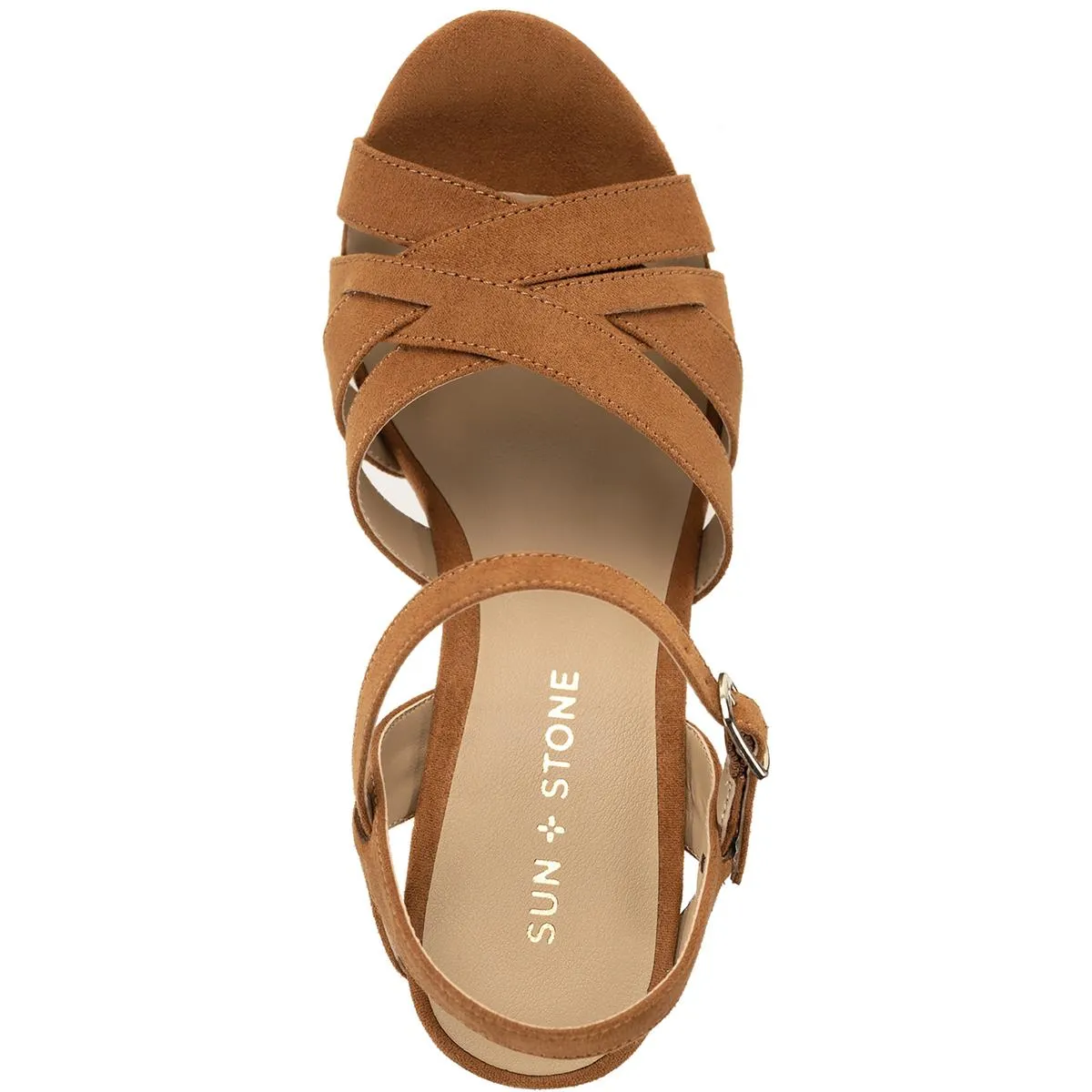 Naomii Womens Faux Suede Strappy Heels
