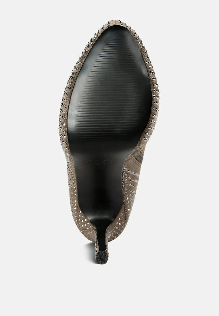 nebula rhinestone embellished stiletto calf boots