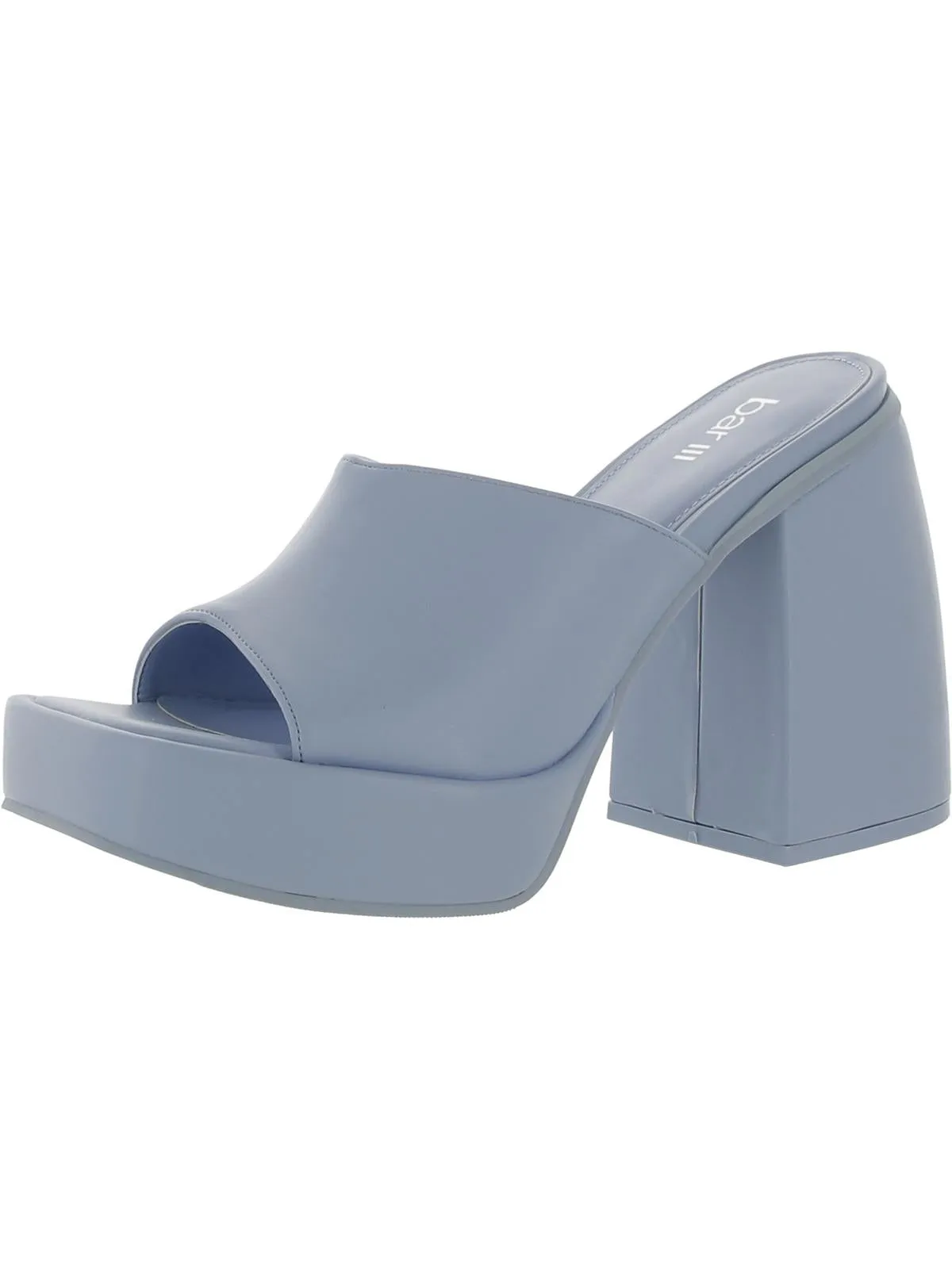 Nessa P Womens Slip On Casual Platform Sandals