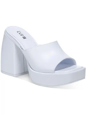 Nessa P Womens Slip On Casual Platform Sandals