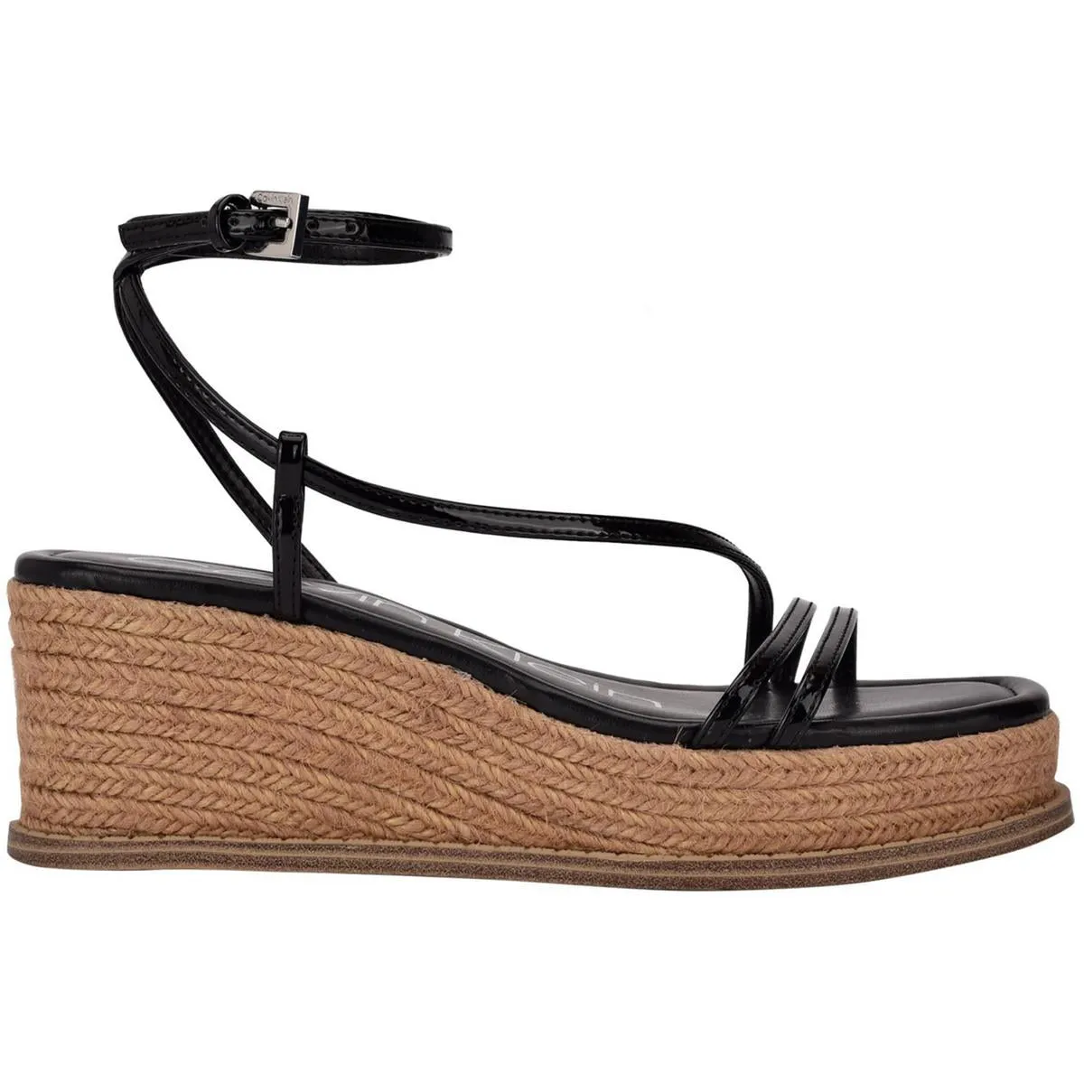 Neve Womens Faux Leather Wedges Platform Sandals
