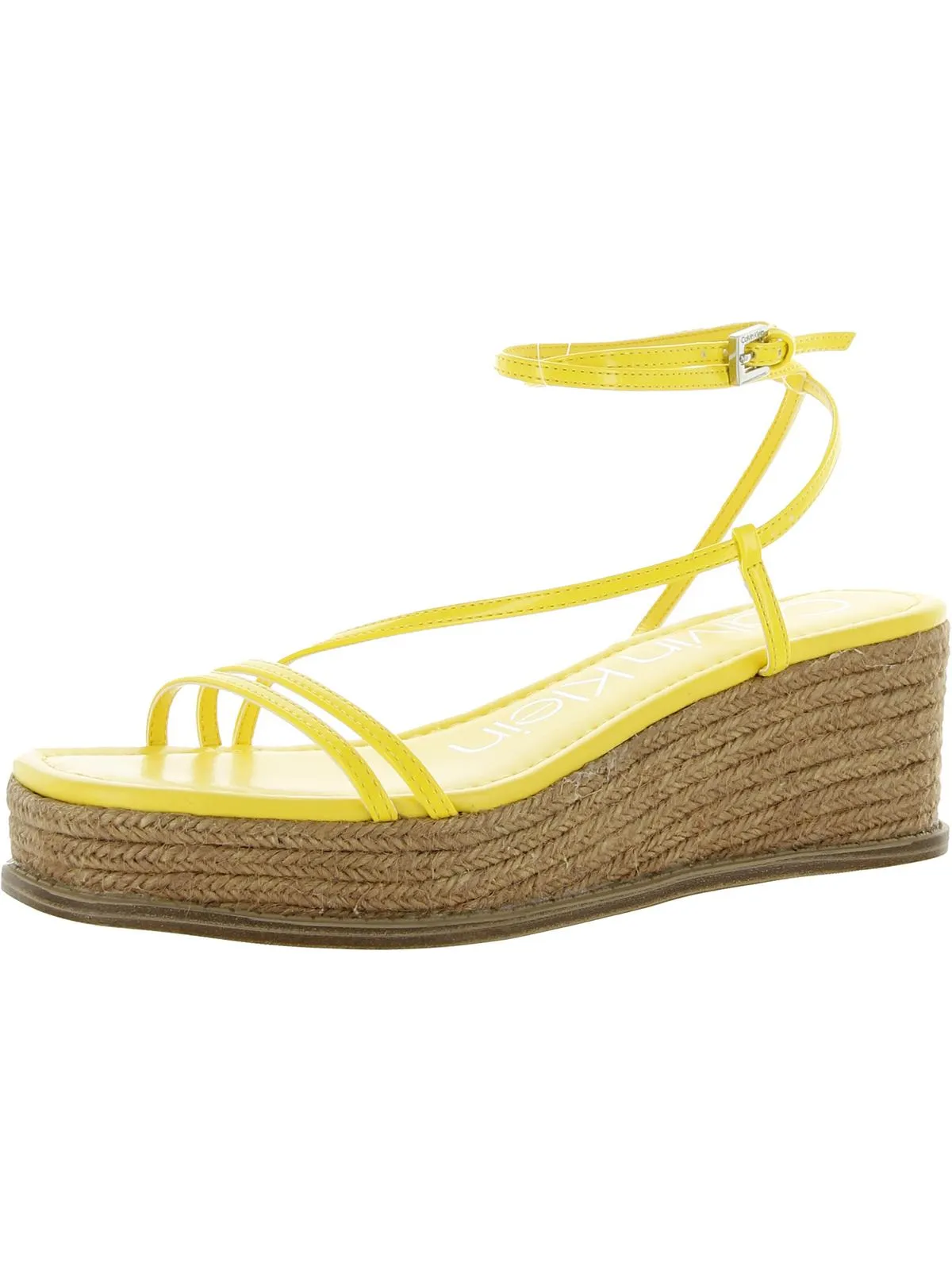 Neve Womens Faux Leather Wedges Platform Sandals