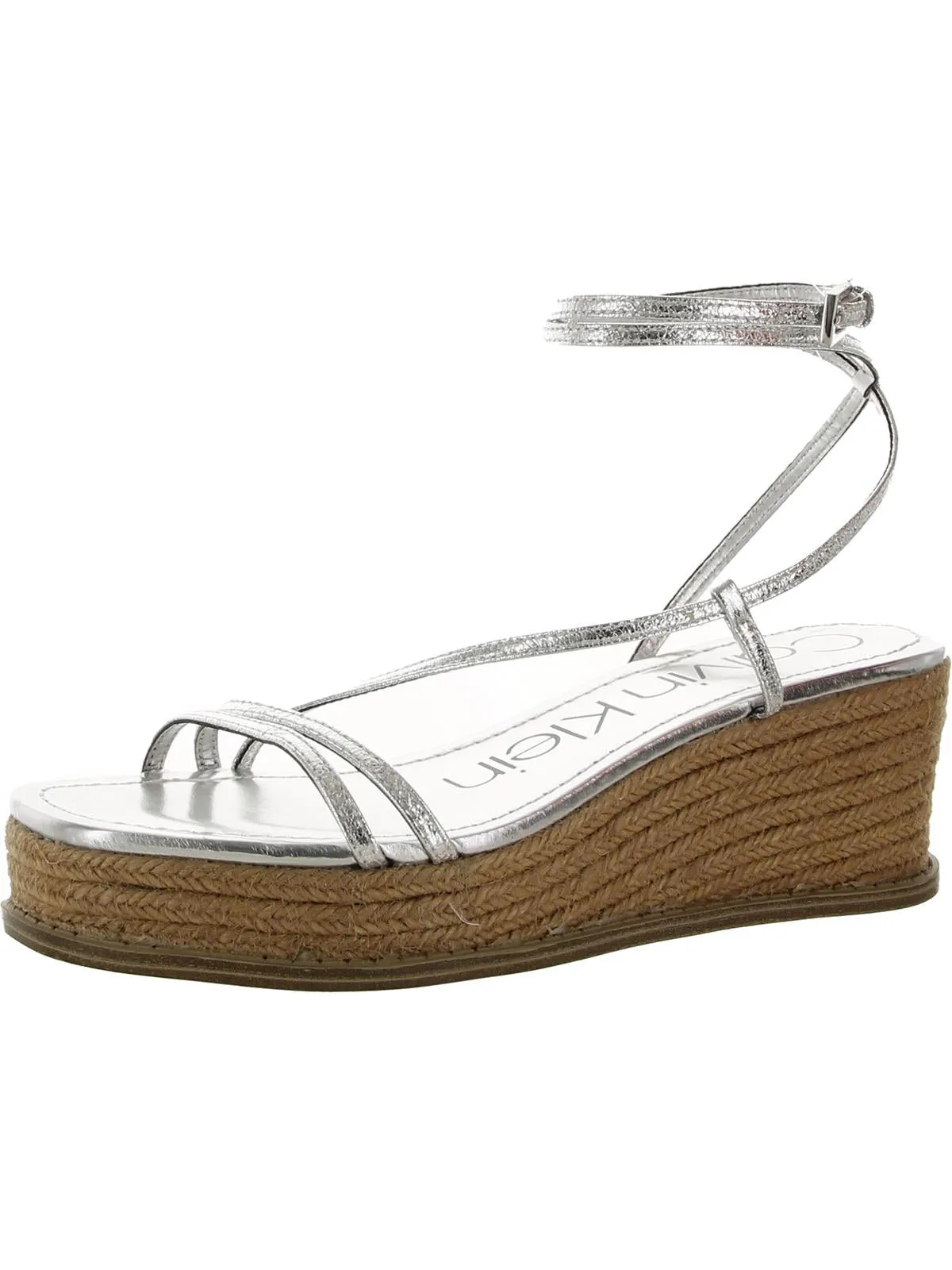 Neve Womens Faux Leather Wedges Platform Sandals