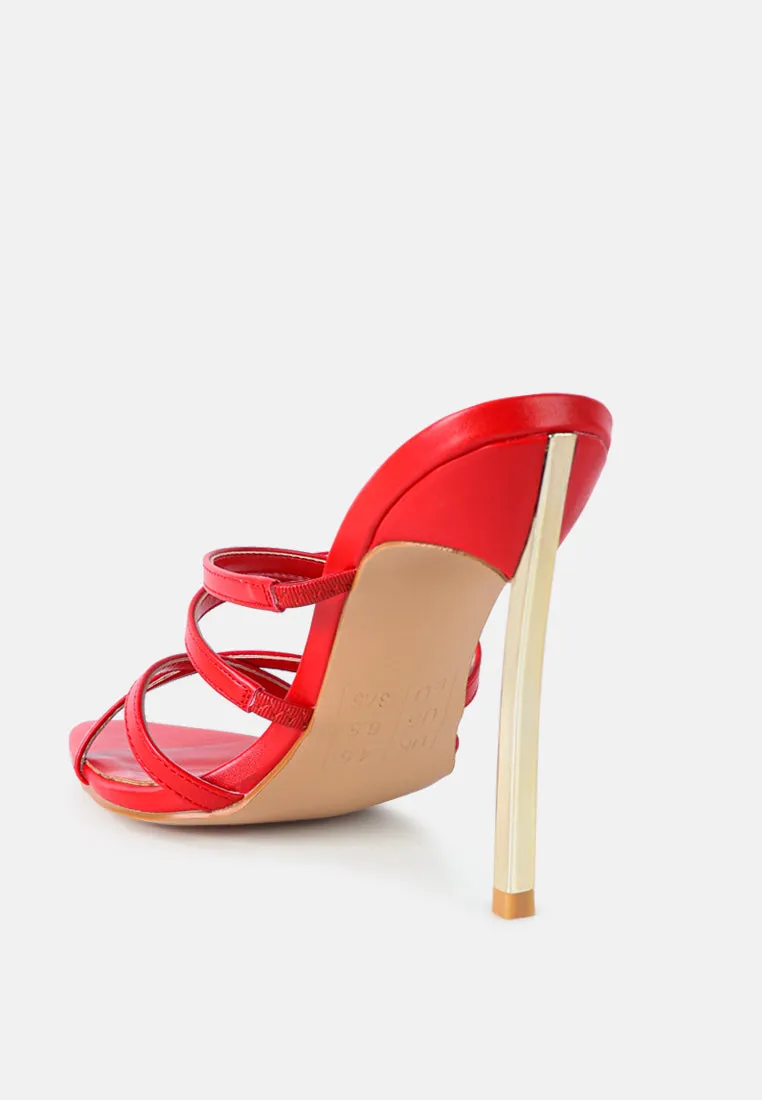 nightclub high heeled neon animal sandals