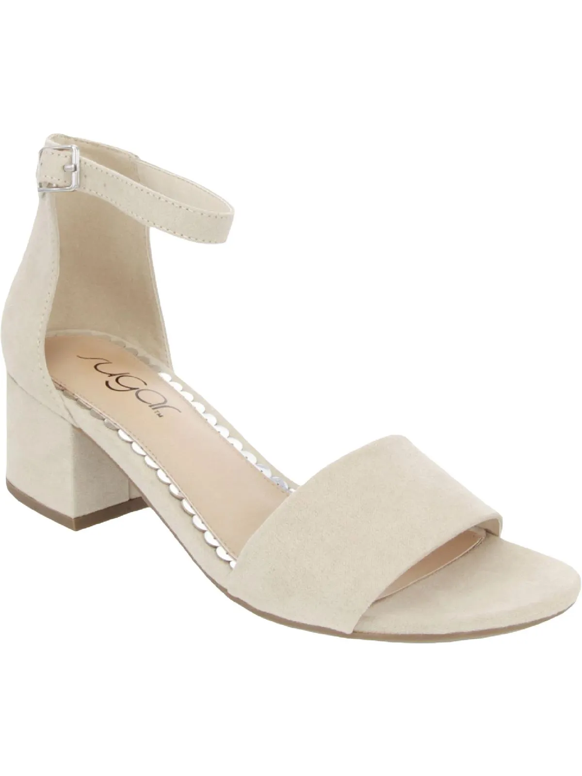 Noelle Womens Padded Insole Ankle Strap Heel Sandals