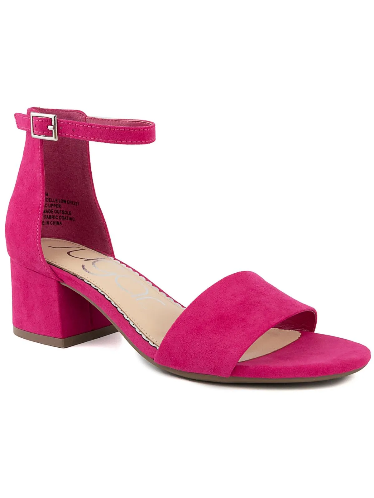 Noelle Womens Padded Insole Ankle Strap Heel Sandals