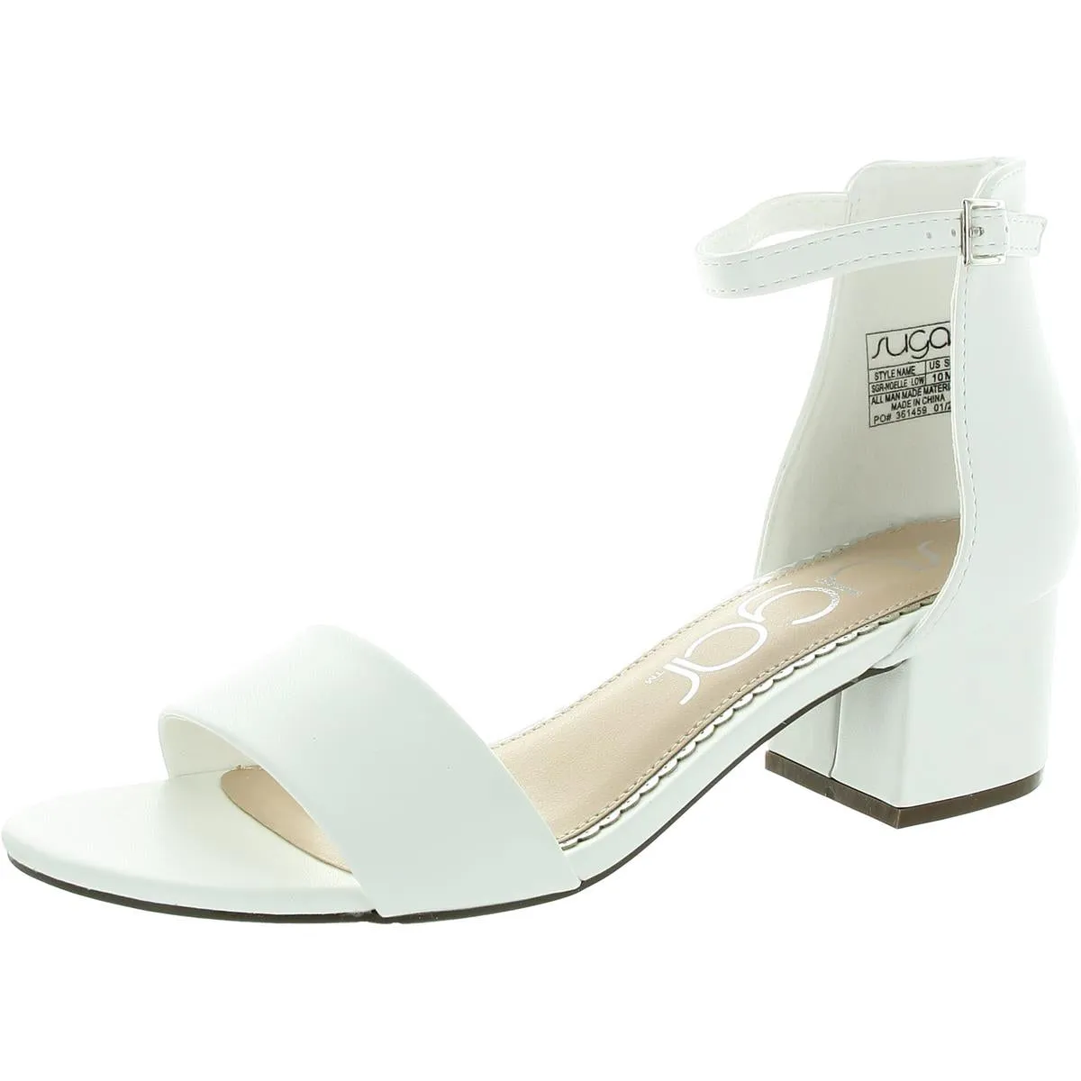 Noelle Womens Padded Insole Ankle Strap Heel Sandals