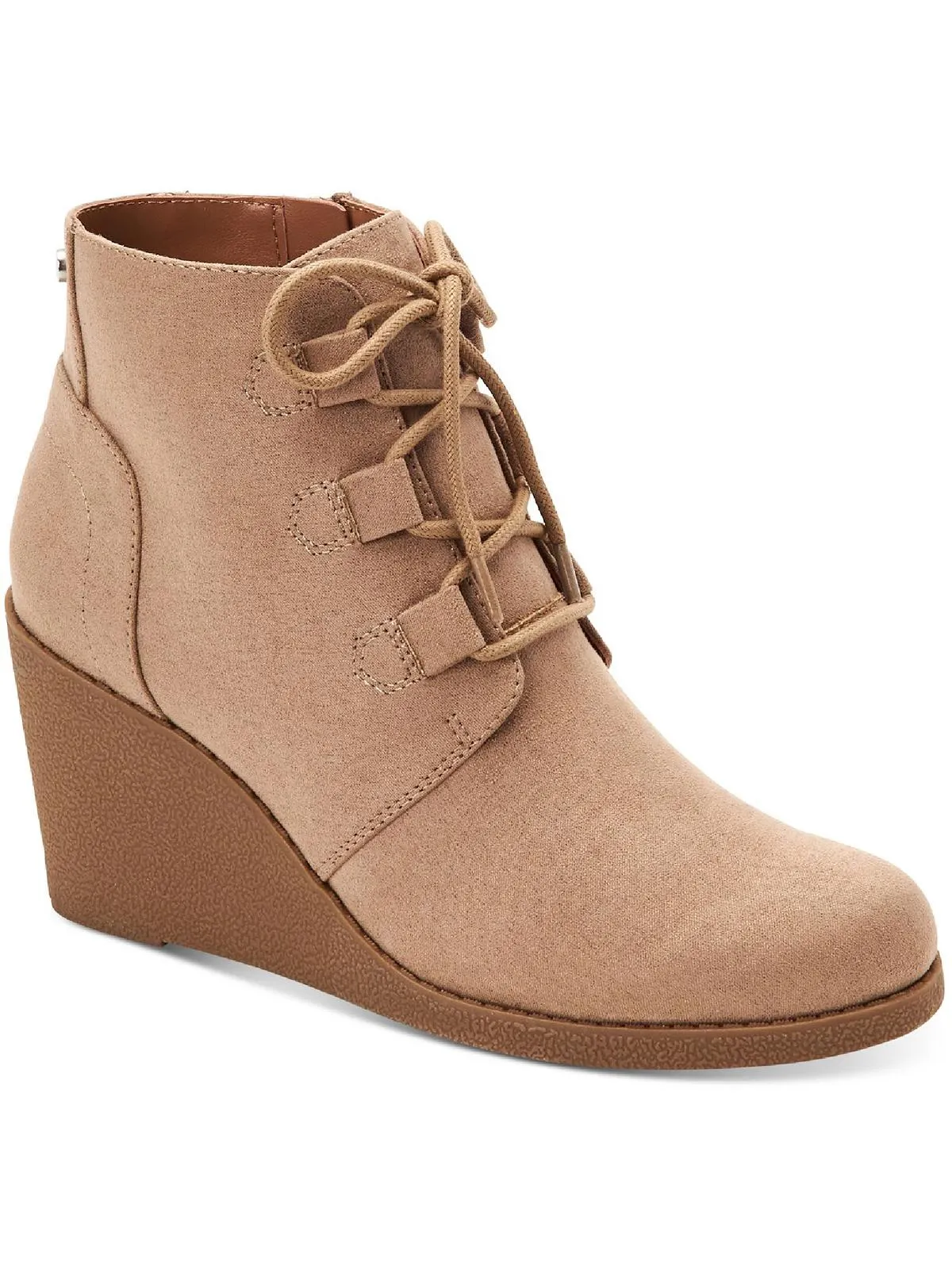 Noellee Womens Padded Insole Wedge Boots
