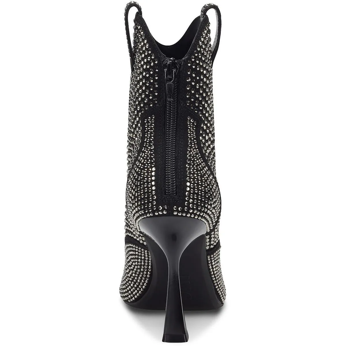 Oaklynne Womens Rhinestone Pointed Toe Booties