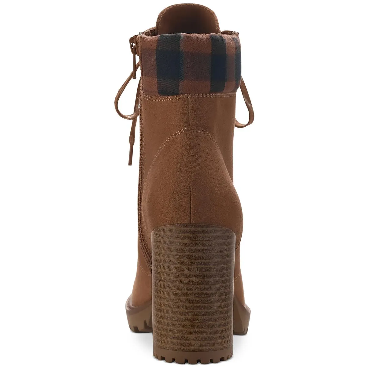 Octavia Womens Faux Leather Ankle Combat & Lace-up Boots