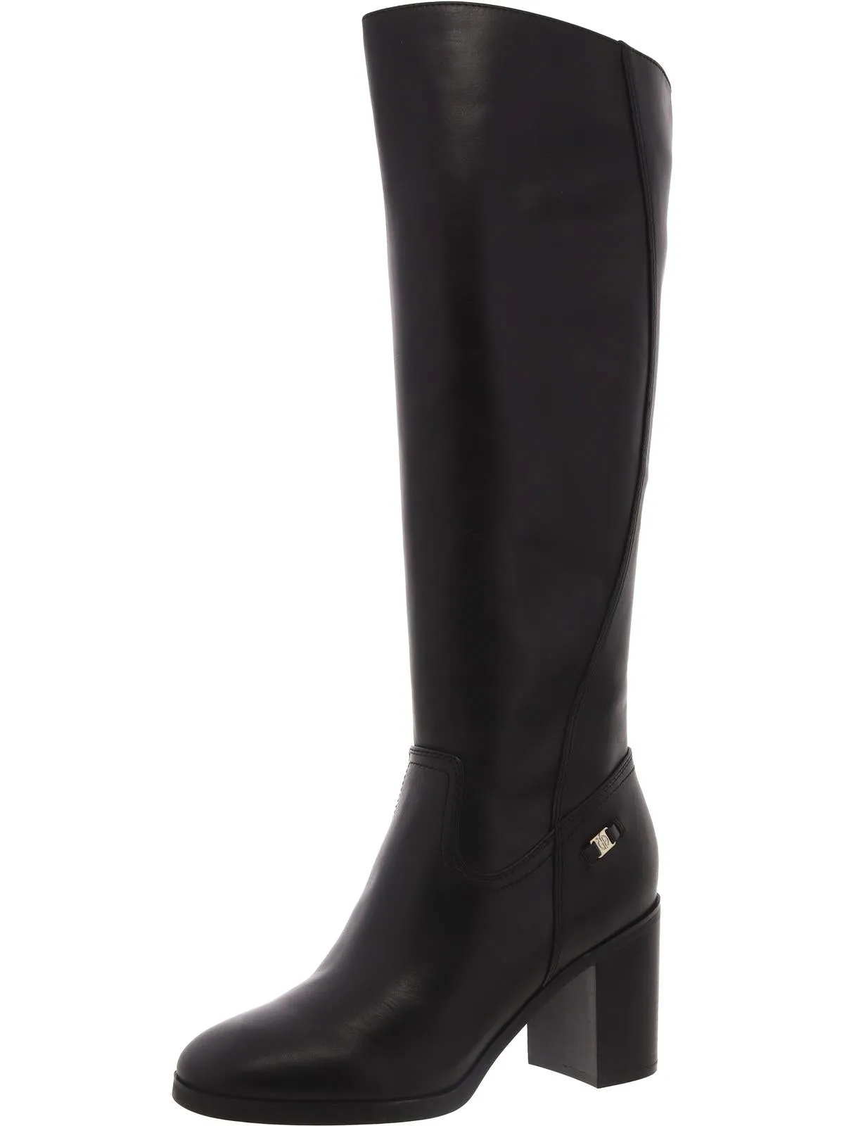 Odettee Womens Leather Almond Toe Knee-High Boots