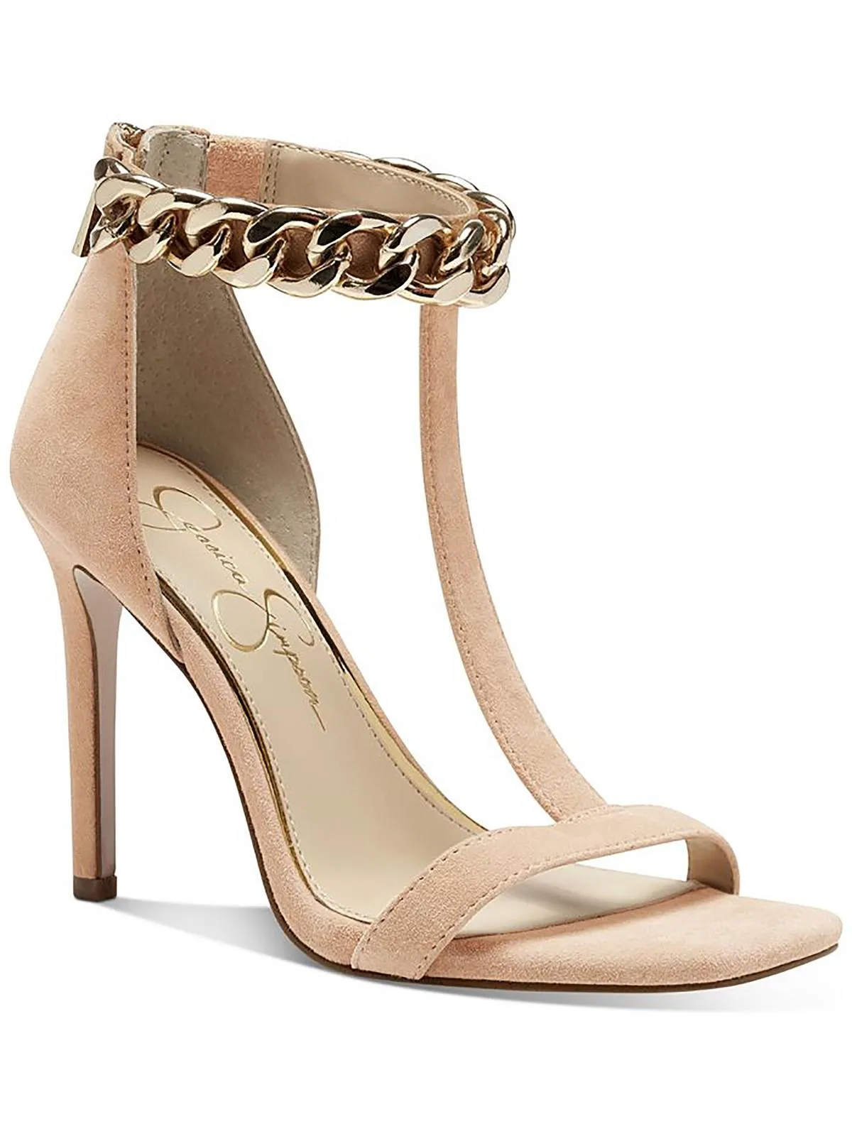 Omesa Womens Chain Embellished Ankle Strap