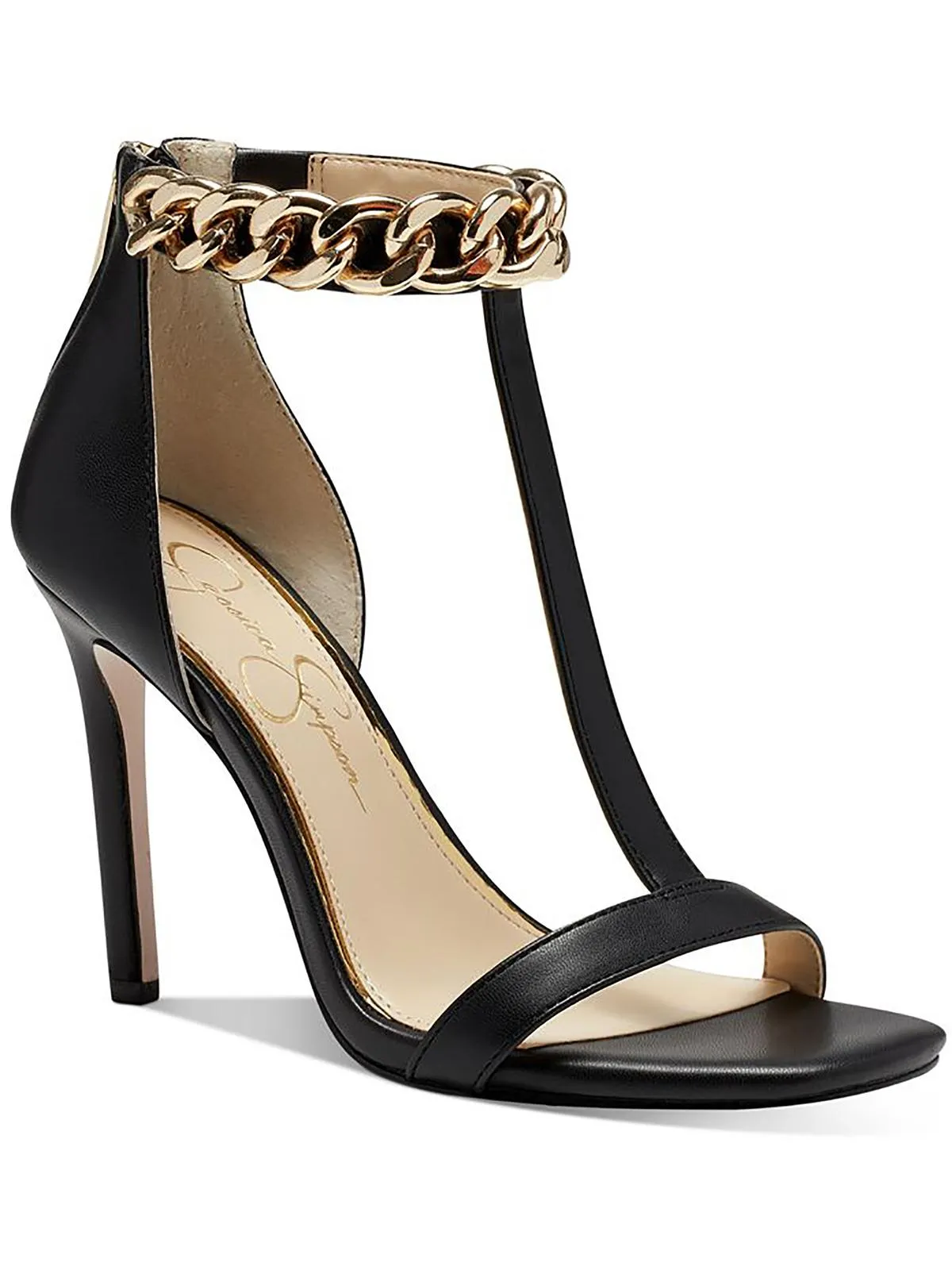 Omesa Womens Chain Embellished Ankle Strap