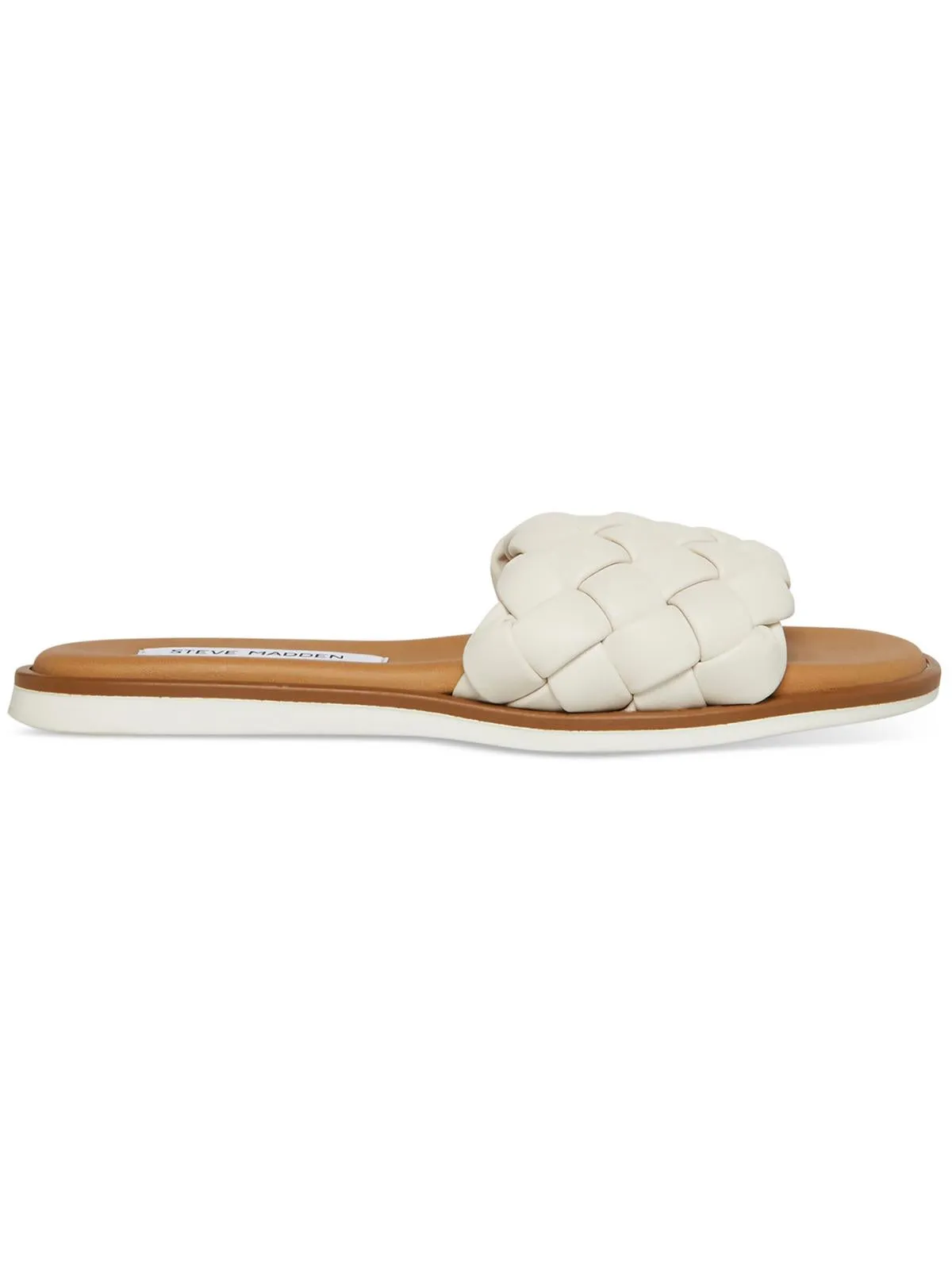 Paislee Womens Braided Open Toe Slide Sandals