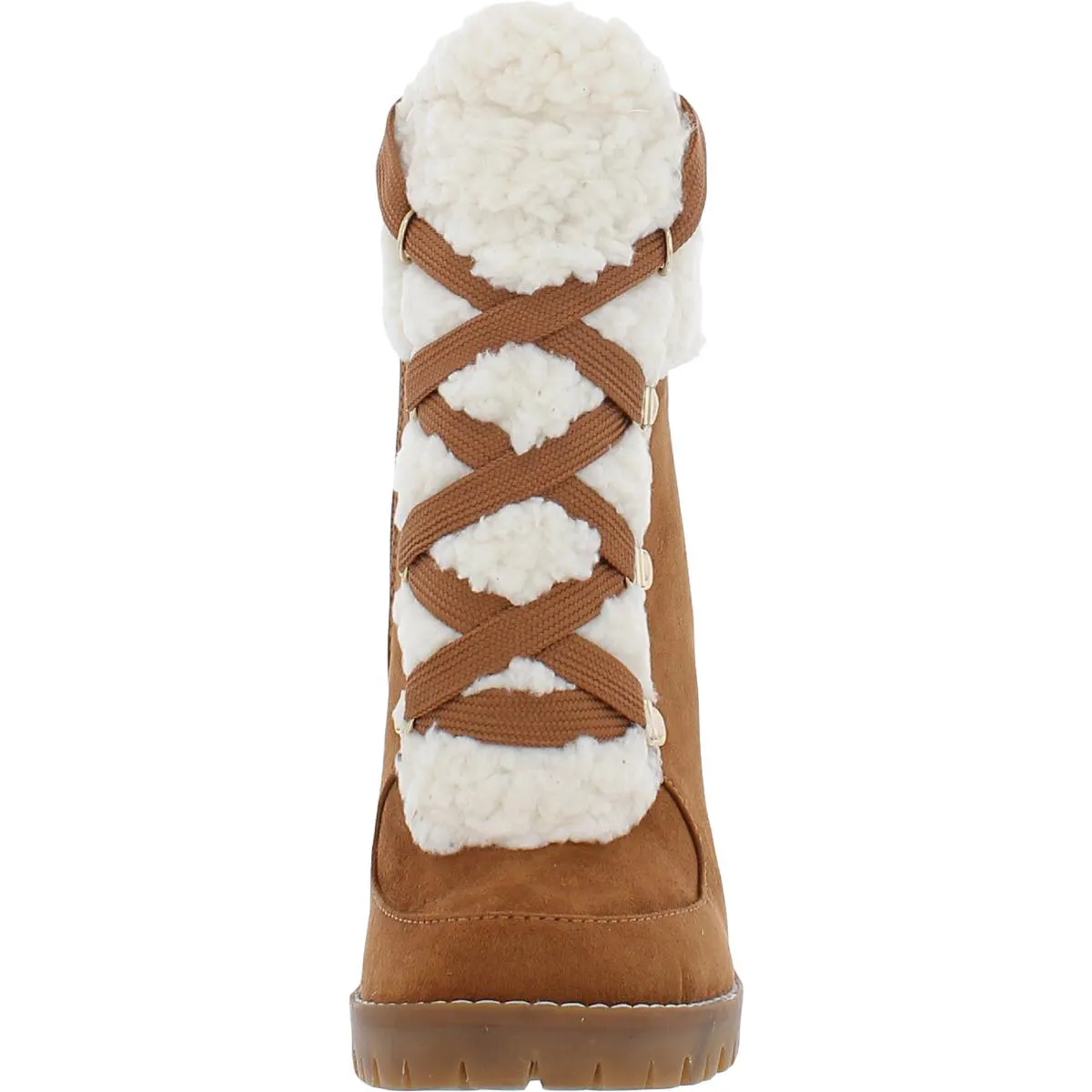 Palli Womens Faux Suede Ankle Combat & Lace-up Boots