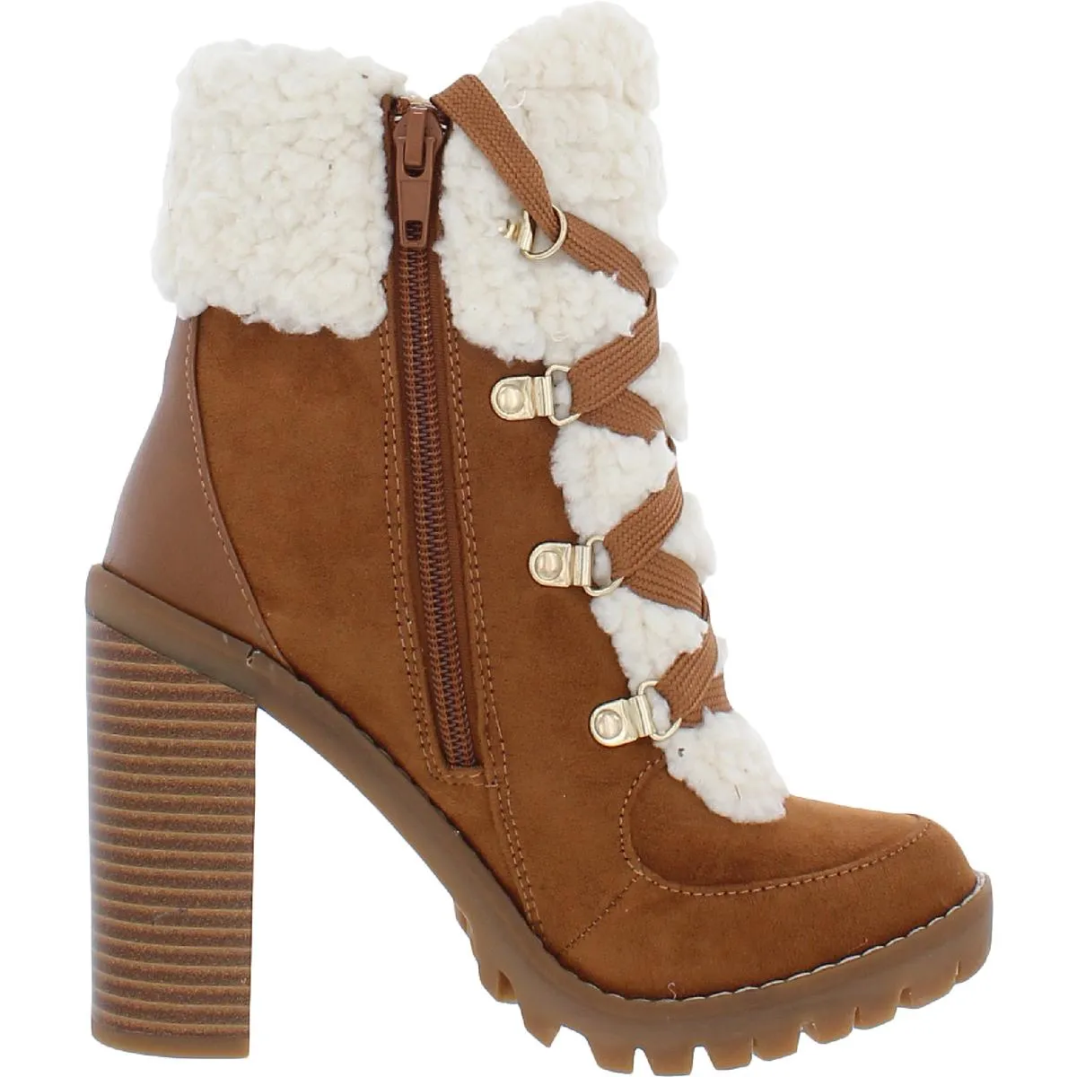 Palli Womens Faux Suede Ankle Combat & Lace-up Boots