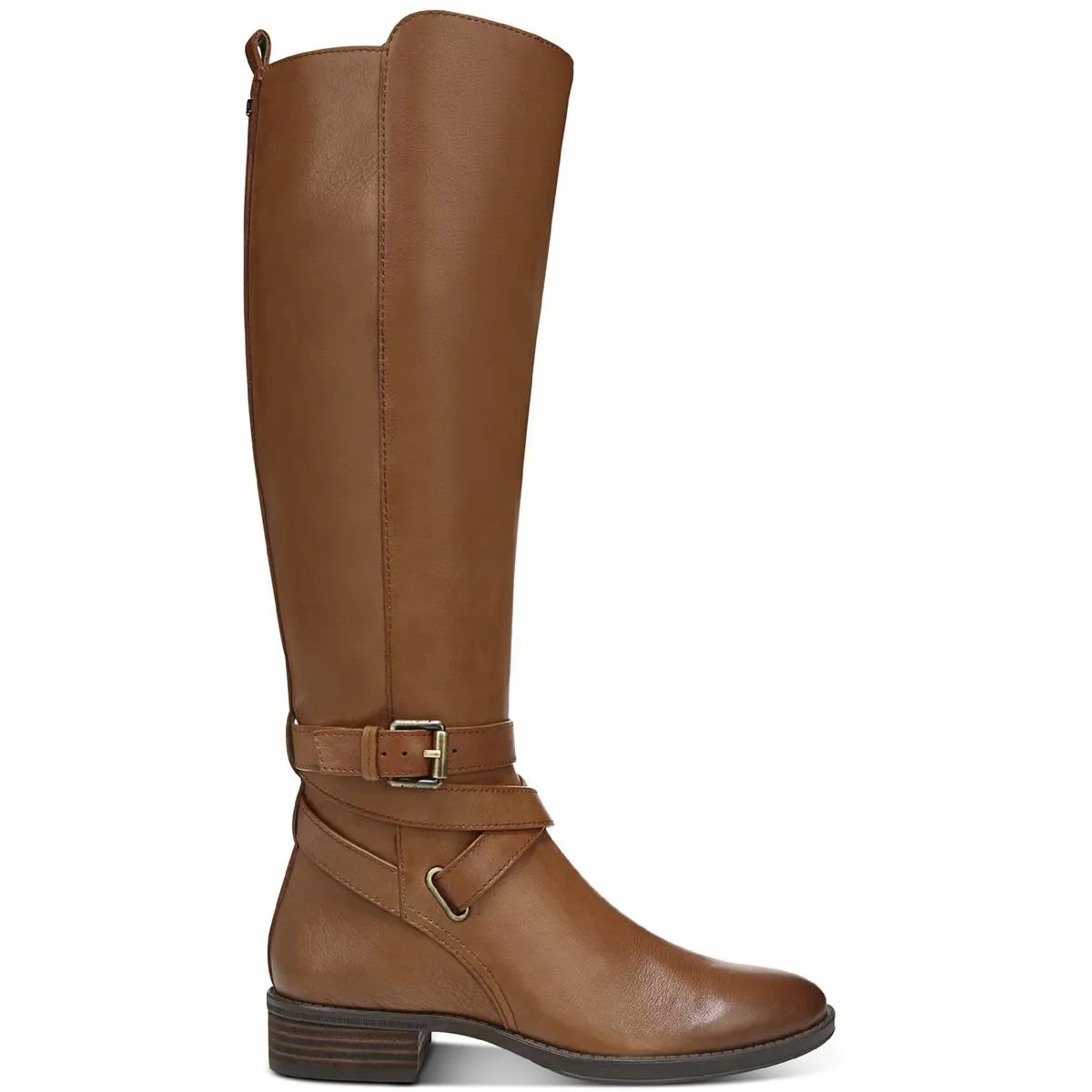 Pansy Womens Leather Round Toe Knee-High Boots