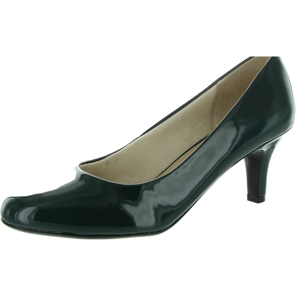 Parigi Womens Faux Leather Heels Pumps