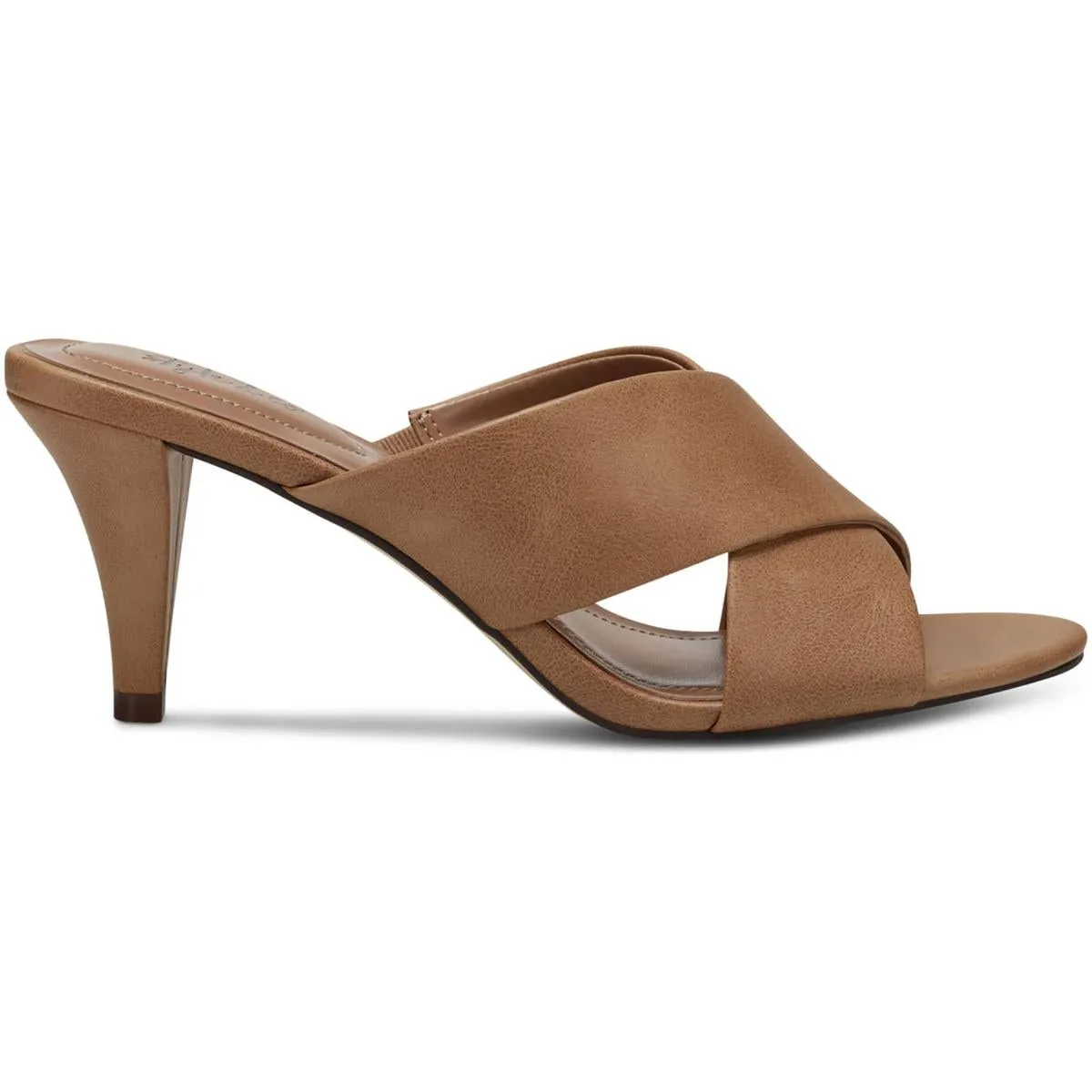 Patriciaa Womens Faux Suede Slip On Kitten Heels