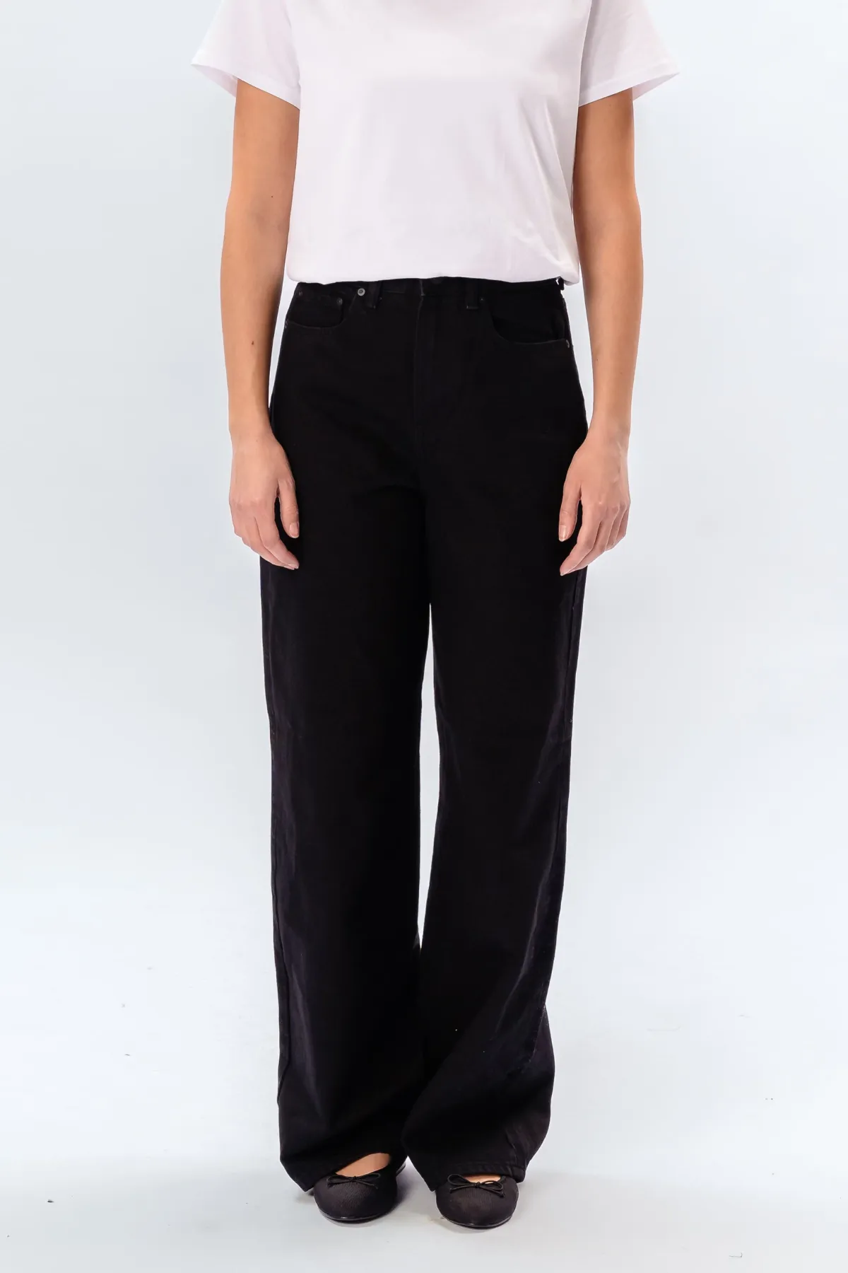 Performance Wide Jeans - Black Denim