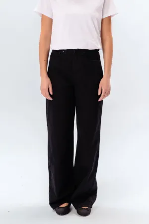 Performance Wide Jeans - Black Denim