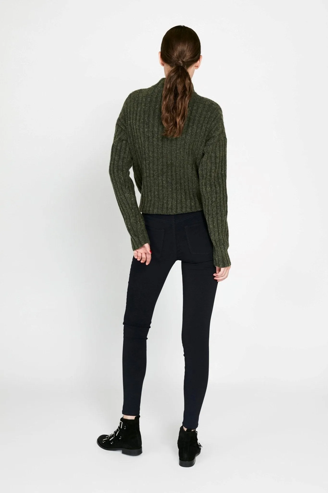 Pieces Jeans - Navy Blazer (mid-waist)