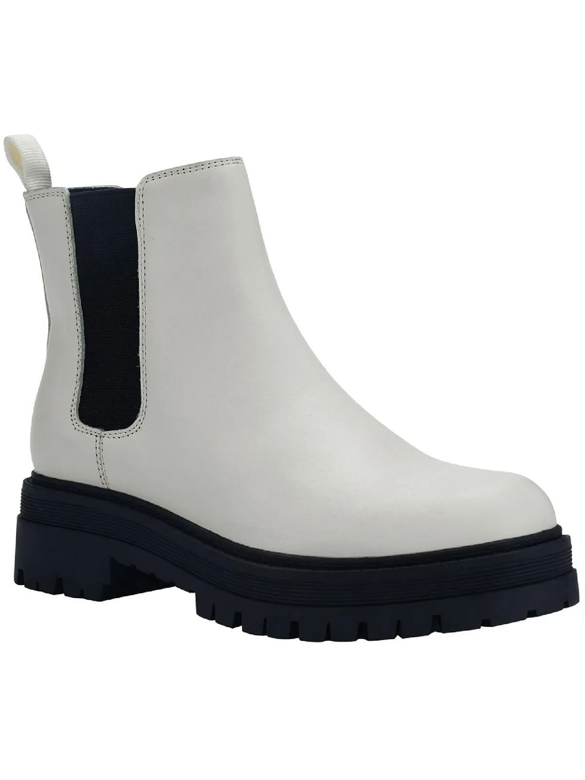 Pietro Womens Leather Pull On Chelsea Boots
