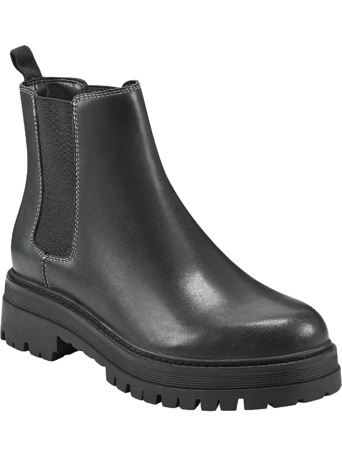 Pietro Womens Leather Pull On Chelsea Boots