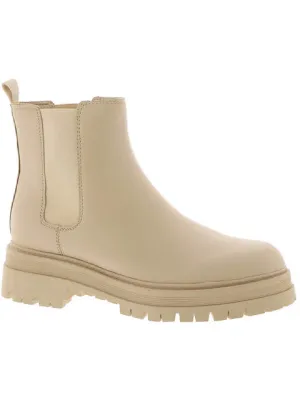 Pietro Womens Leather Pull On Chelsea Boots
