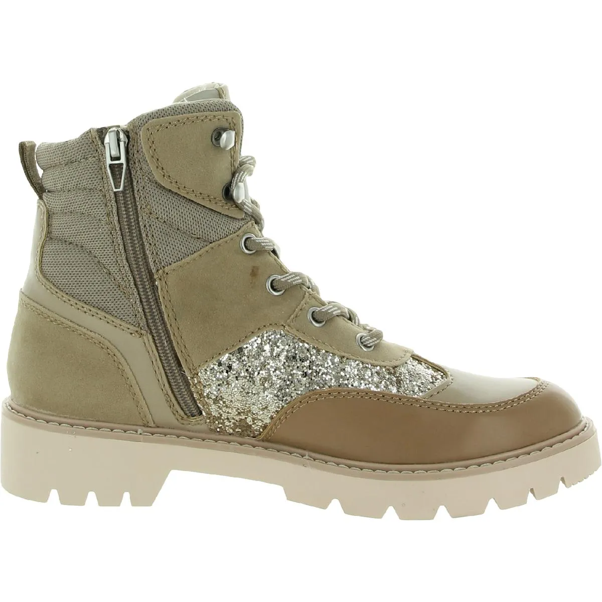 Pippa Womens Glitter Lace Up Hiking Boots