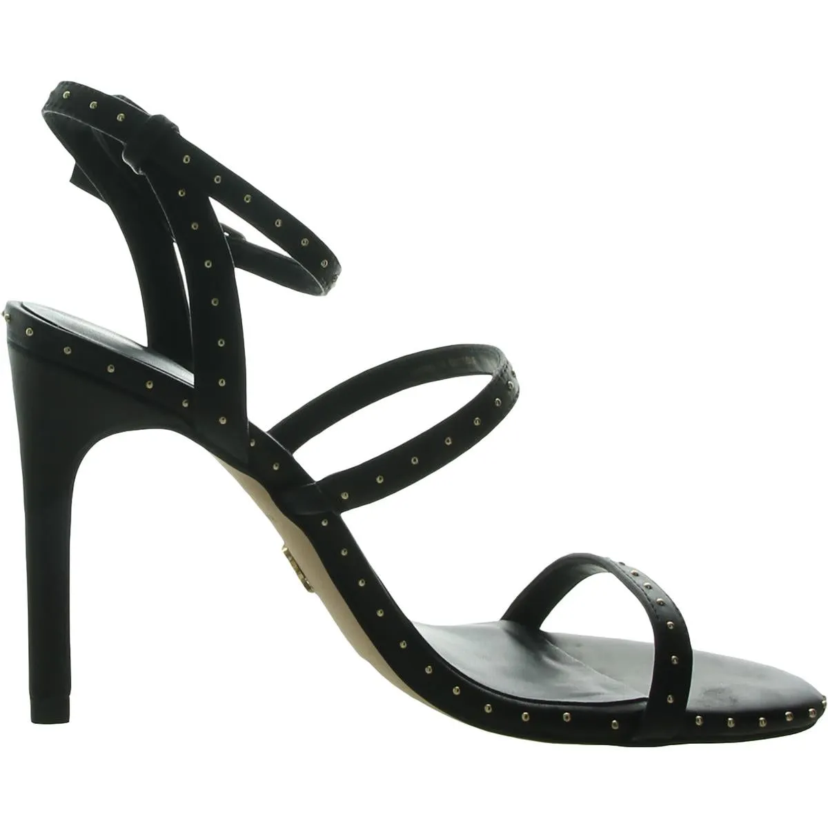 Portia Womens Leather Ankle Strap Dress Sandals