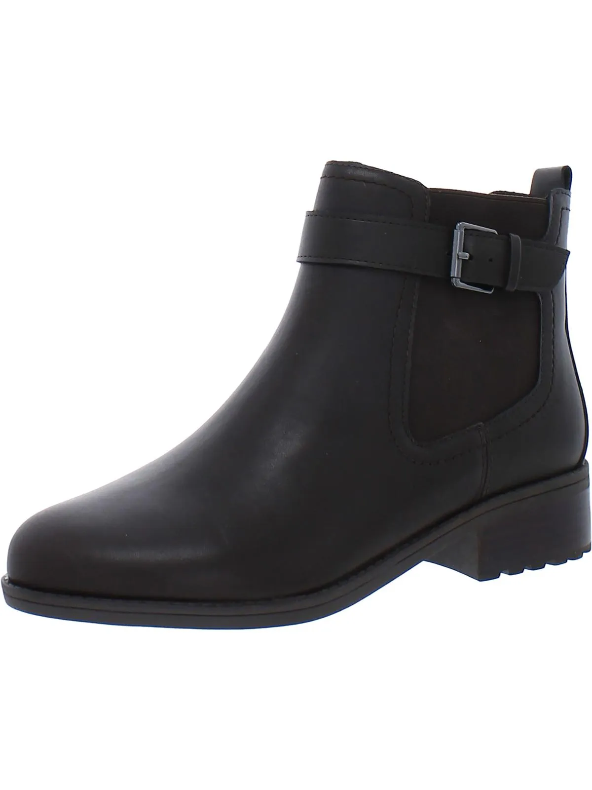 Rae Womens Buckle Zip Up Ankle Boots