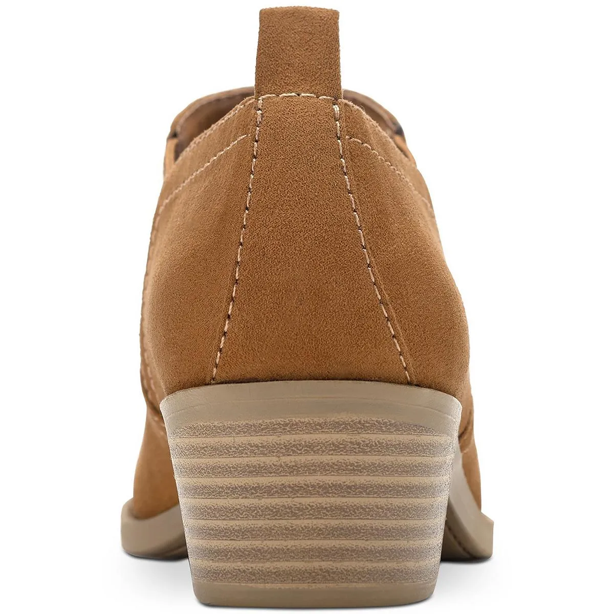 Raniaa Womens Faux Suede Ankle Block Heels