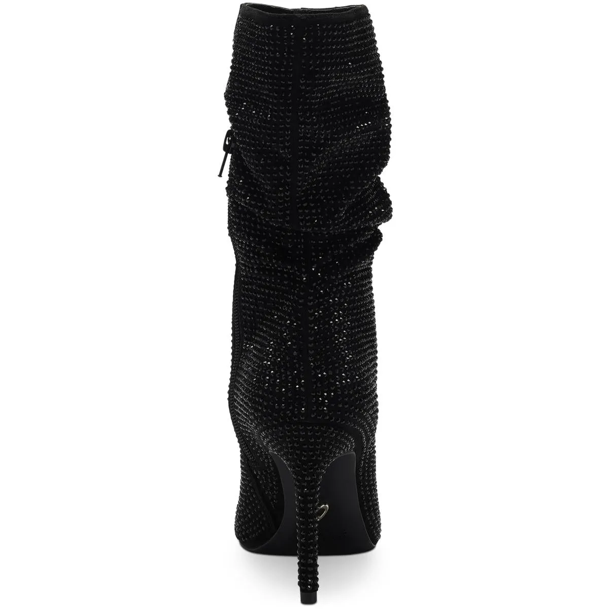Raquell Womens Pointed Toe Rhinestones Mid-Calf Boots