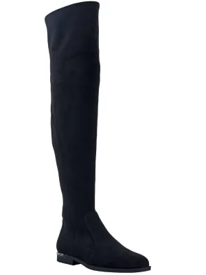 Renn Womens Faux Suede Tall Over-The-Knee Boots