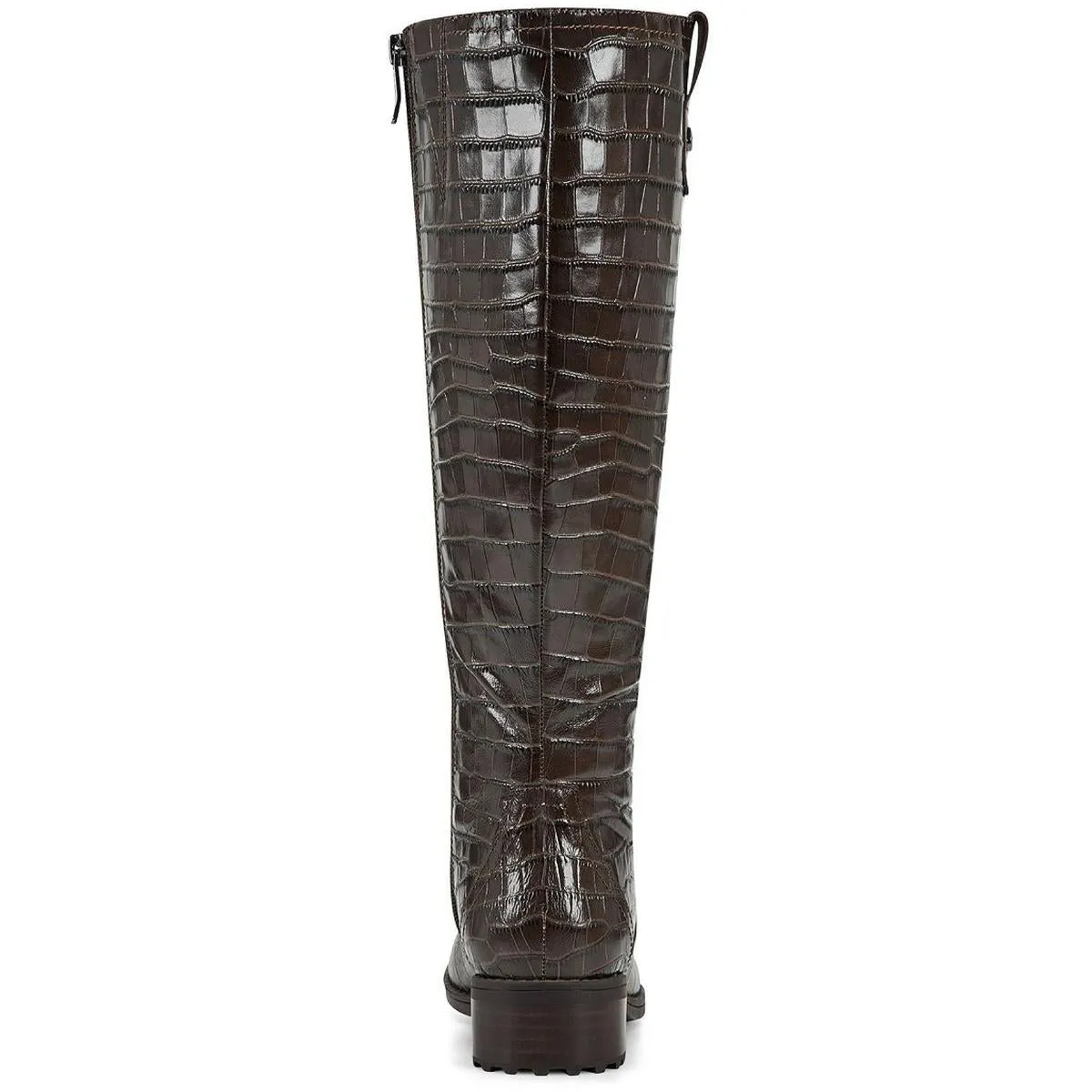 Rhonda Womens Leather Block heel Knee-High Boots