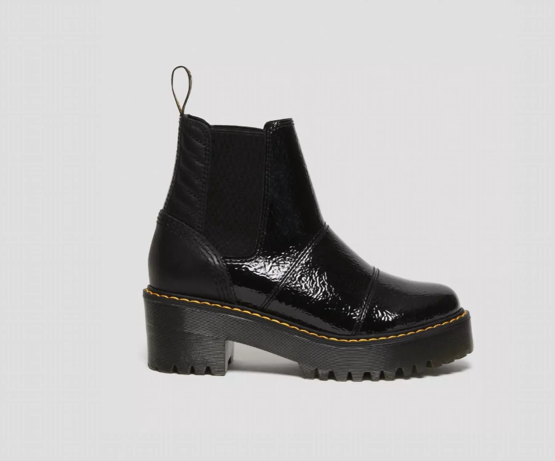 Rozalie In Black Distressed Patent   Melbourne