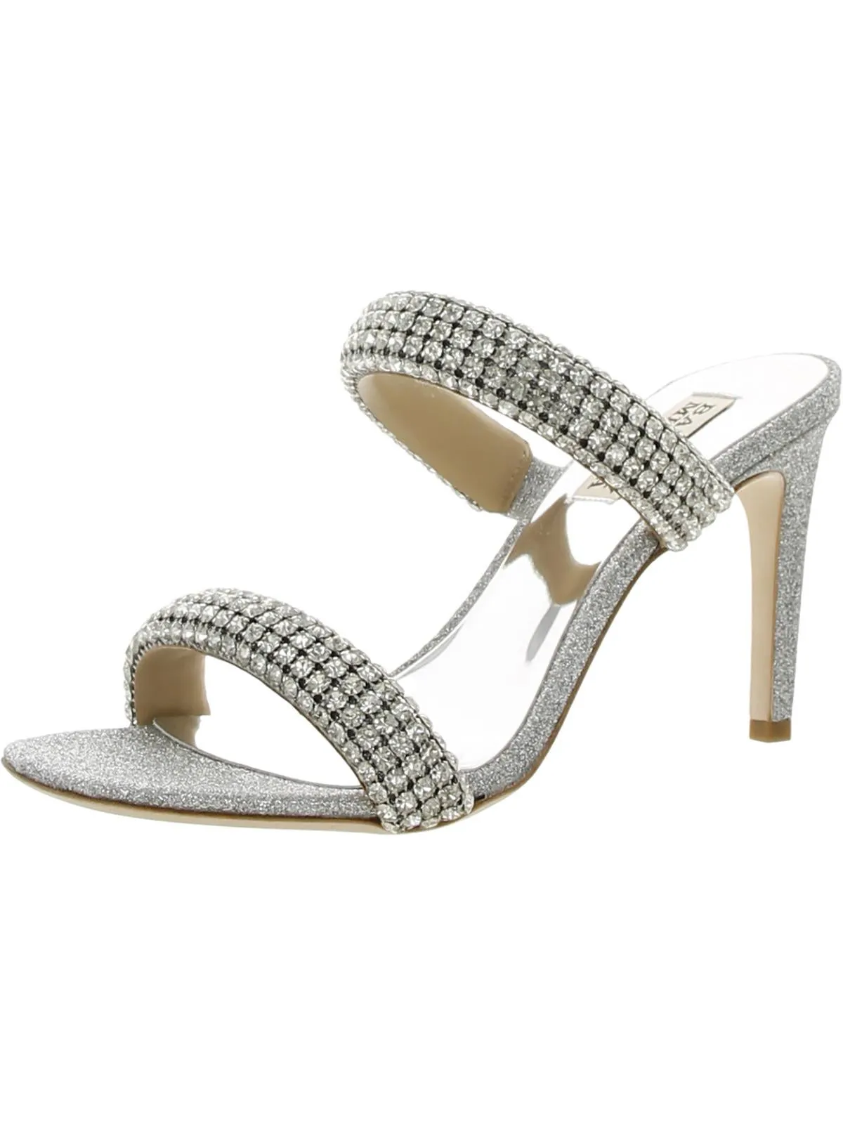 Sade Womens Glitter Slip On Heels