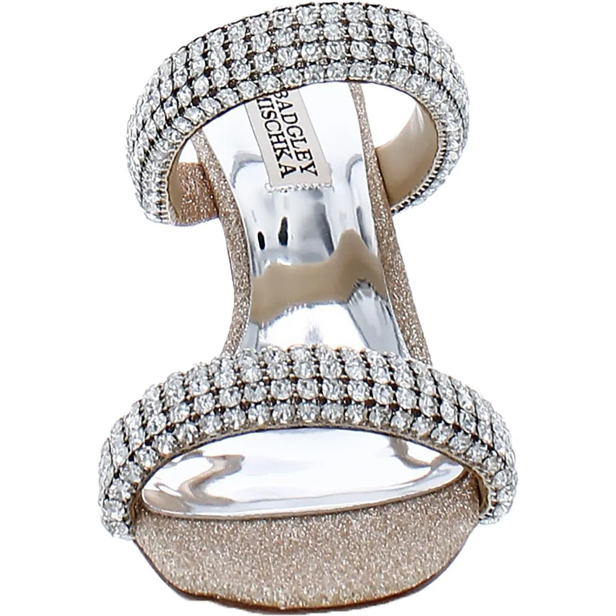 Sade Womens Glitter Slip On Heels