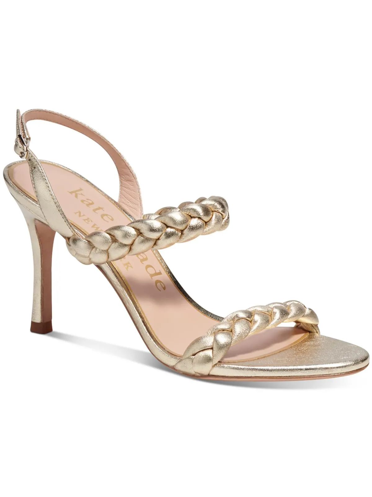 Saffron Womens Leather Dressy Slingback Sandals