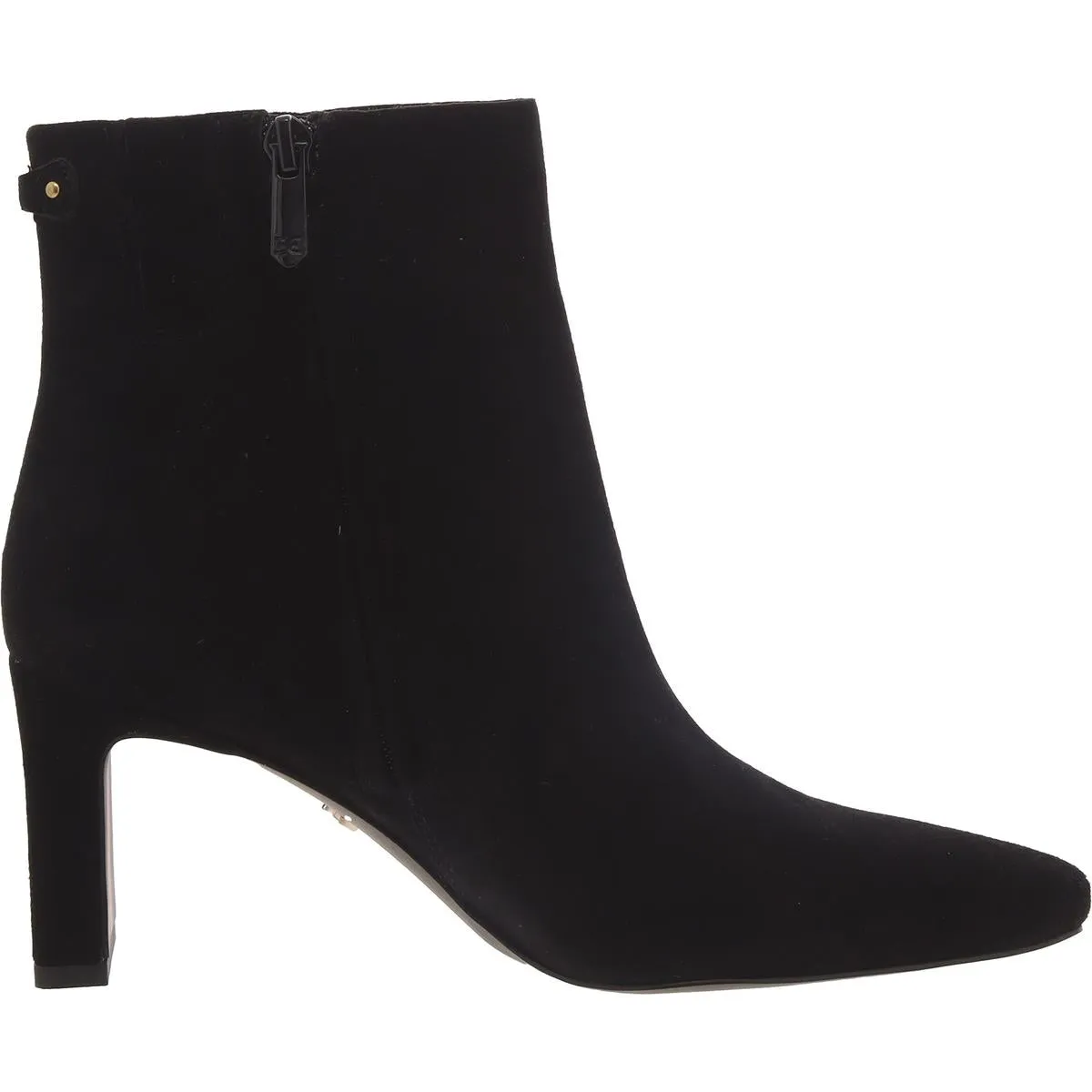 Saige Womens Faux Suede Block Heel Mid-Calf Boots